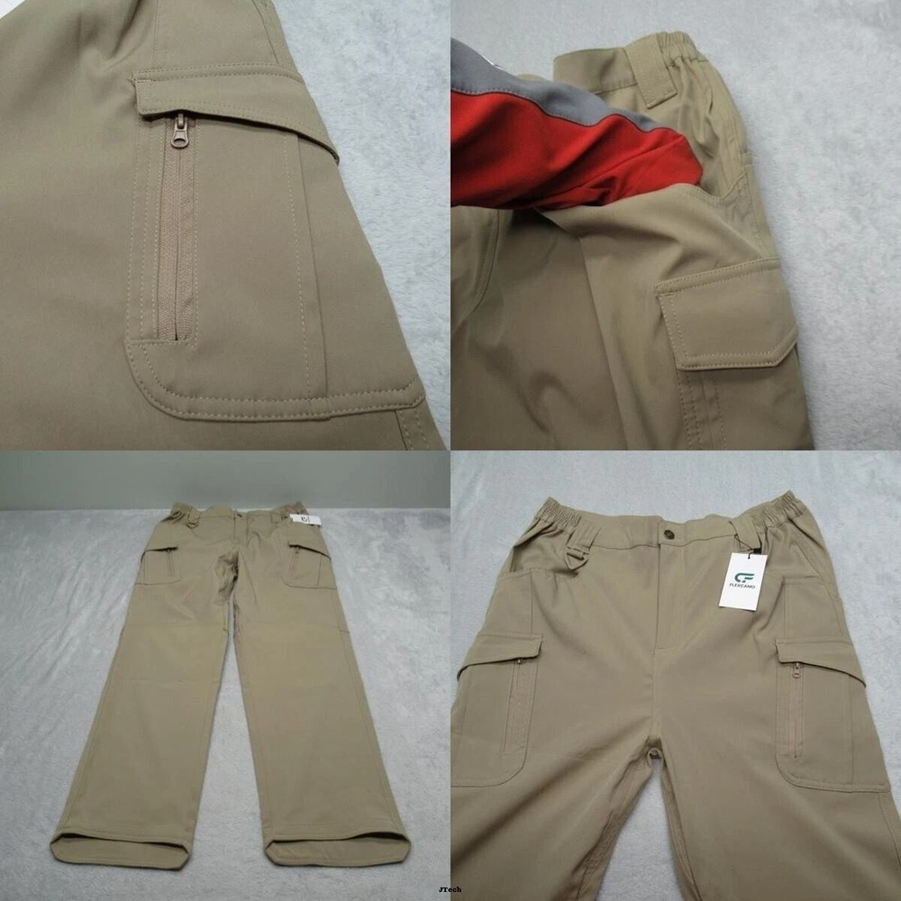 Tactical Pants Men Large Flex Cargo Hiking Work Waterproof Performance 30x29 NEW